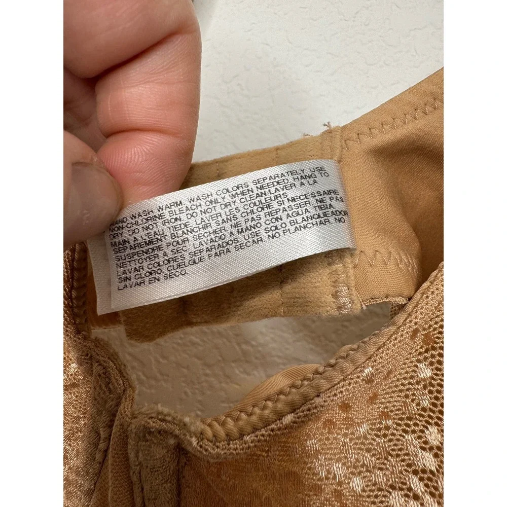 Wacoal Back Appeal Underwire Bra Size 34D‎ Tan Nude Praline 855303 Womens